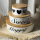 Porcelain Serving Set / 3 Pcs